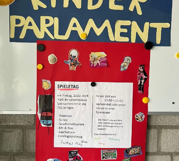 Beschluss des Kinderparlaments: Spielzeugtag!